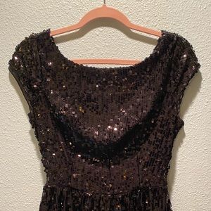 Black Sequined Dress